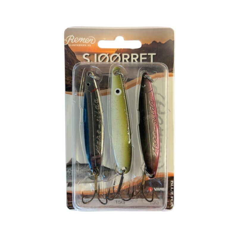 Spúnasett Sjóörret Blue Fox 3pk